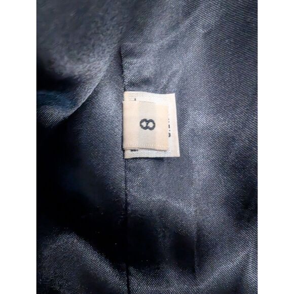 Fleurette Coat Women Size 8 Wool Alpaca Black Peacoat - Picture 10 of 12